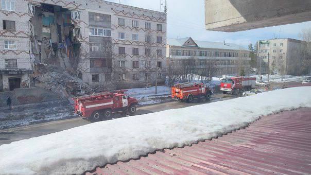 В российской Республике Коми обрушилось общежитие