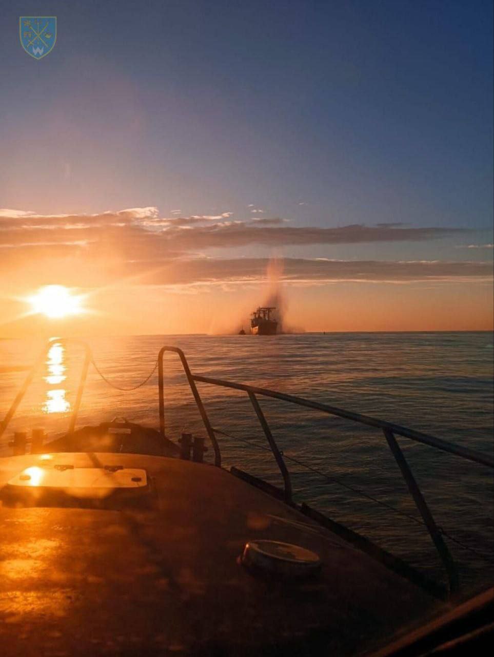 Гражданское судно подорвалось на российской мине в Чёрном море
