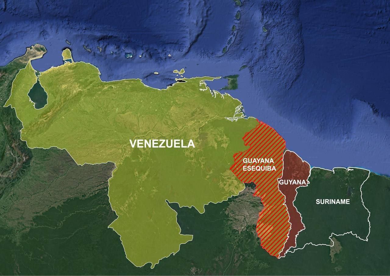 Венесуэла объявила большую часть территории соседней Гайаны своим штатом