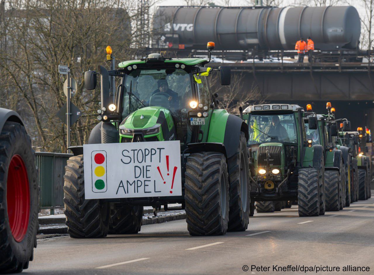 Фермерские протесты в Германии в самом разгаре