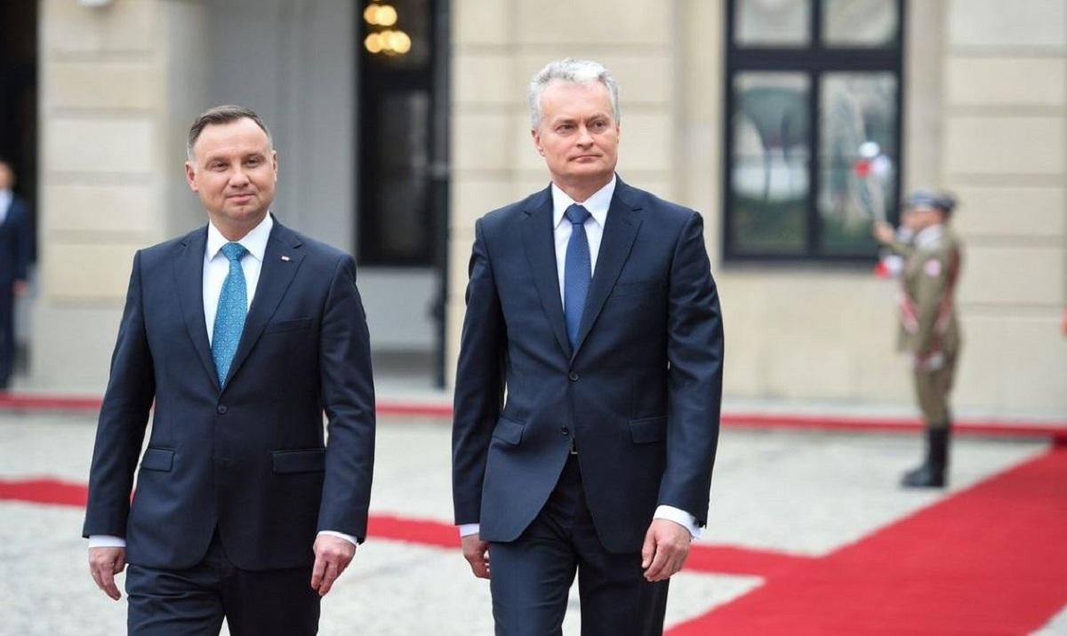 Президенты Польши и Литвы обсудили поддержку Украины и военное сотрудничество