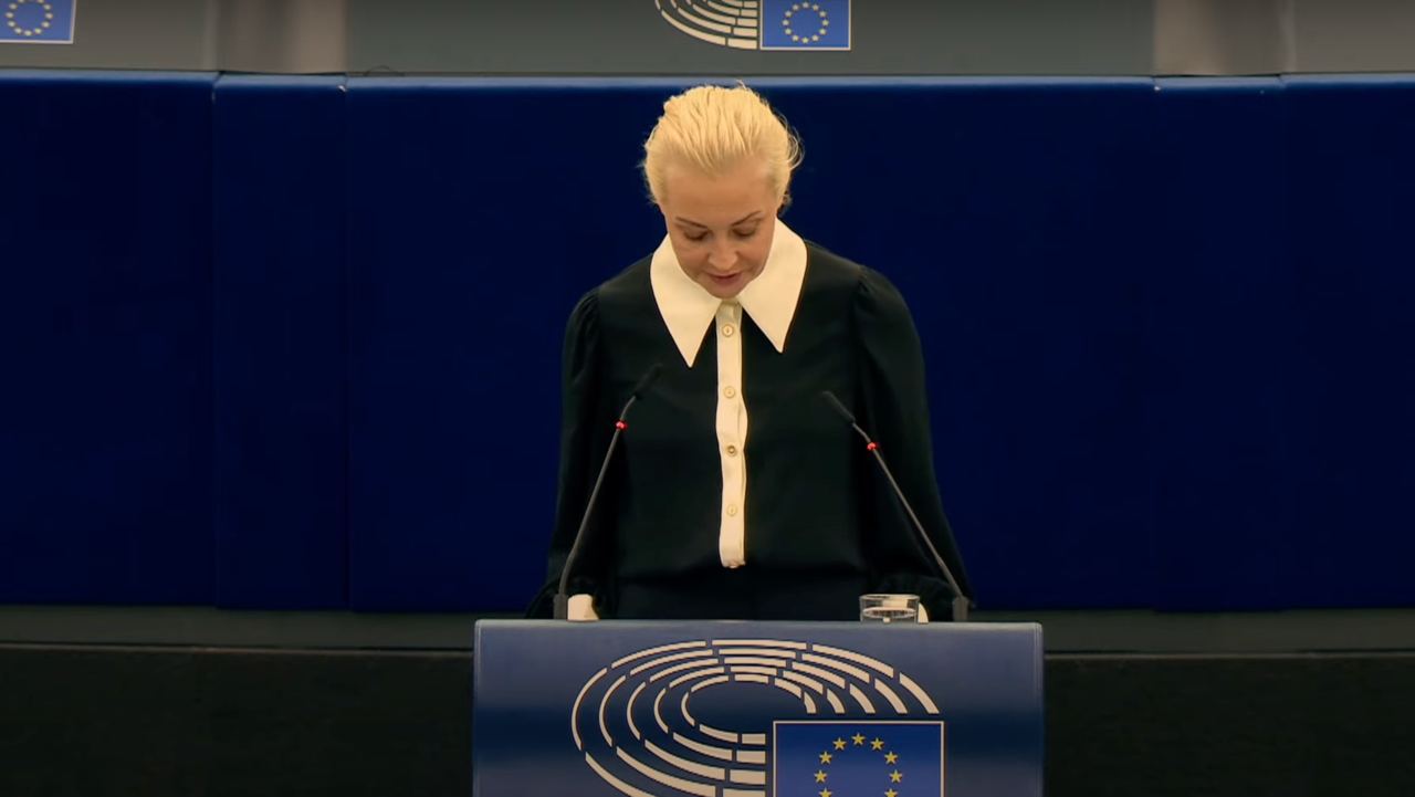 Юлия Навальная выступила в Европарламенте