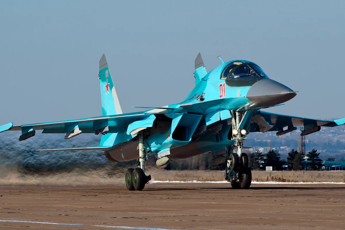 Российский истребитель Су-34 потерпел крушение в Северной Осетии, оба пилота погибли