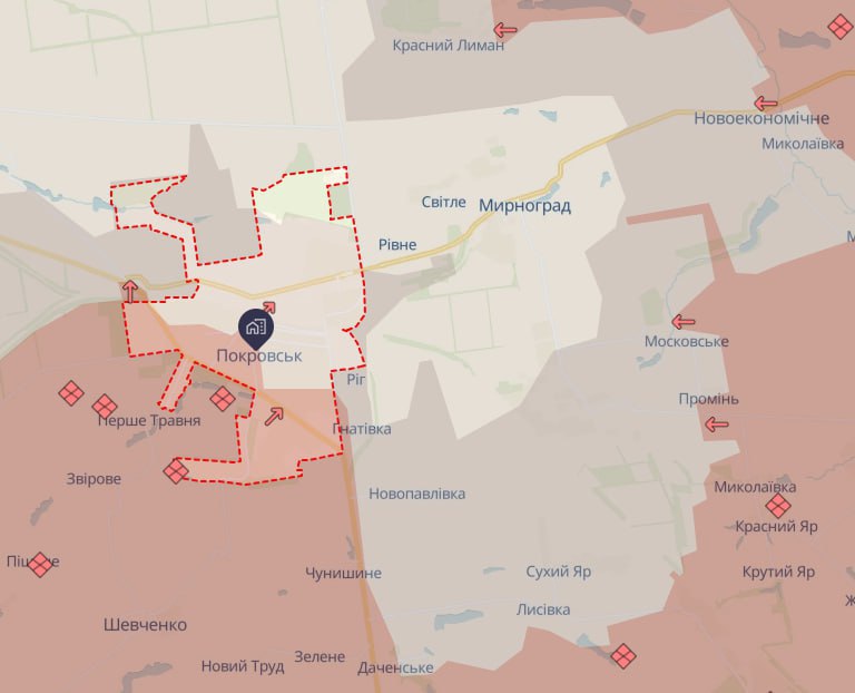 ВСУ удерживают центр Покровска: россиянам не удаётся закрепиться