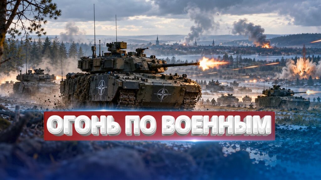 Военные НАТО атакованы / Обстрел бронемашины в Латвии