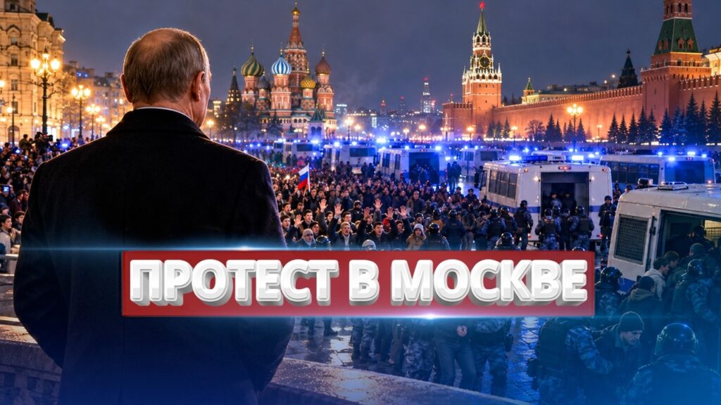 Массовый протест в центре Москвы / Столкновения с силовиками